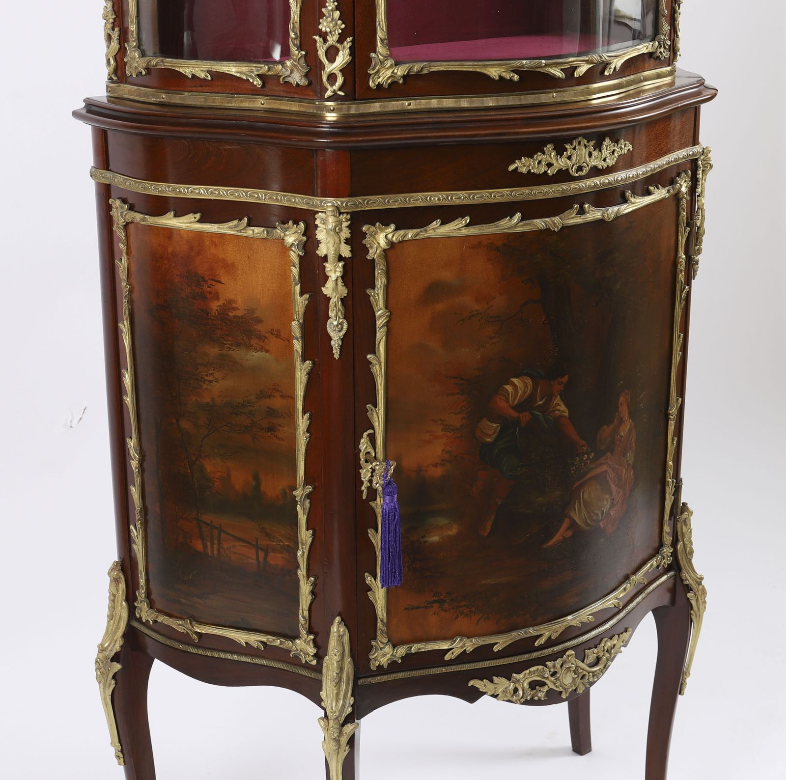 Antique French Vernis Martin Vitrine Display Cabinet C1880 19th C photo buy