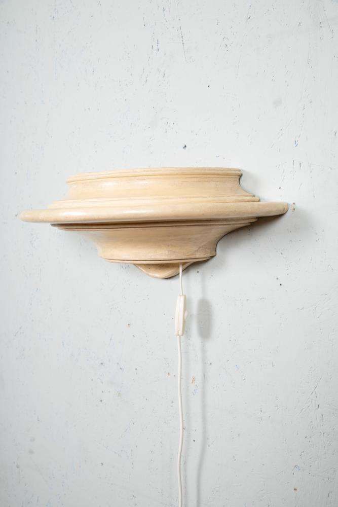 Boheemse Wandlamp Jaren 1970, Japandi Wandlamp Op/Neer Licht photo for sale