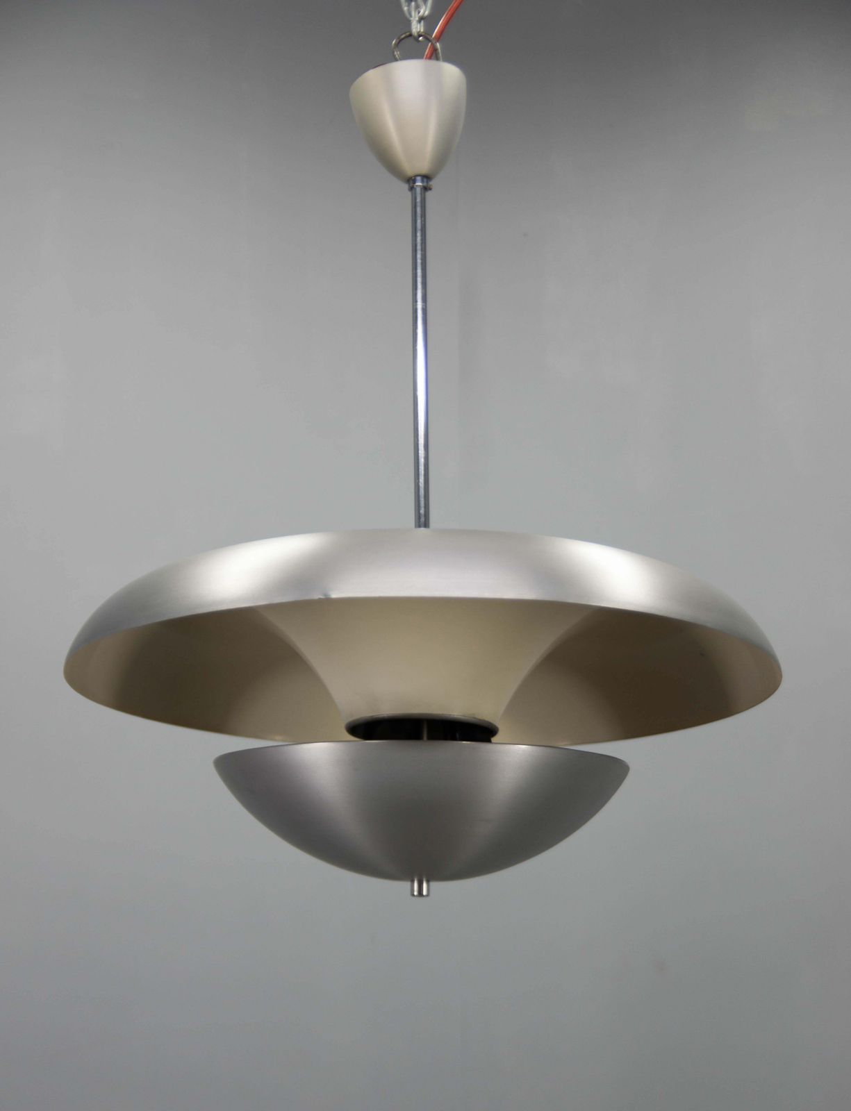 Bauhaus Chandelier By Franta Anyz For Napako, Labeled, 1940s photo for sale
