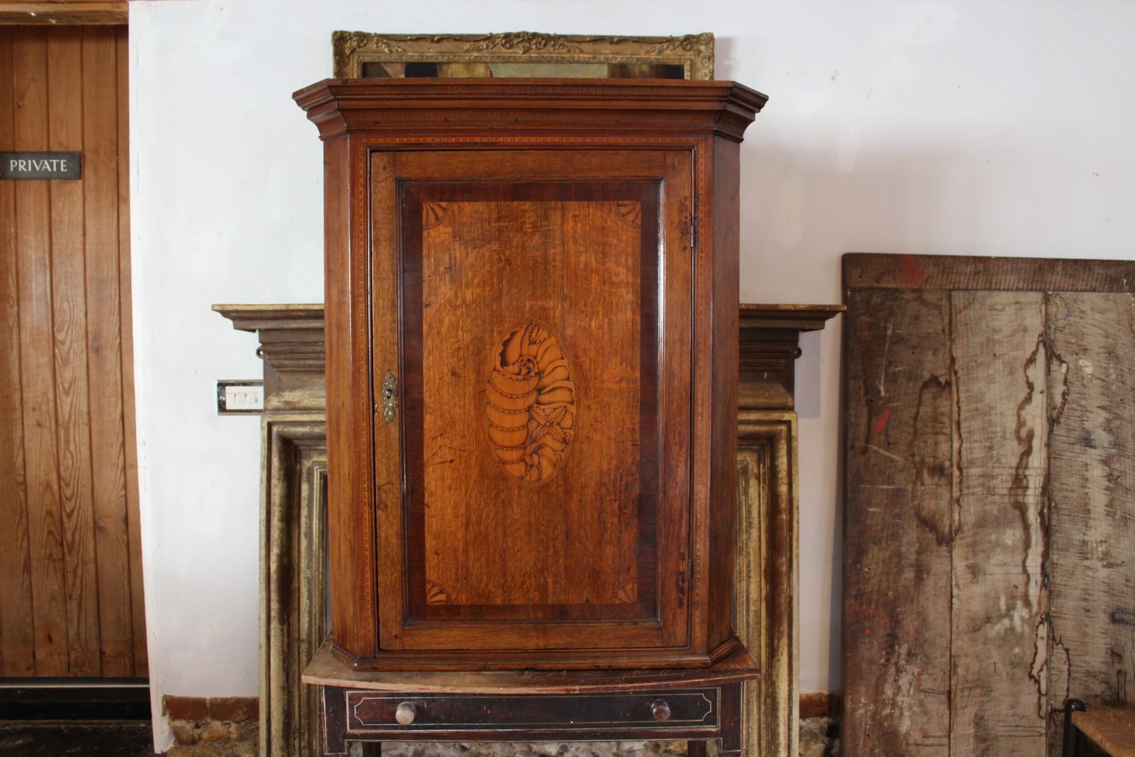 Furniture Cupboard Corner Beautiful George III Oak C1780 photo