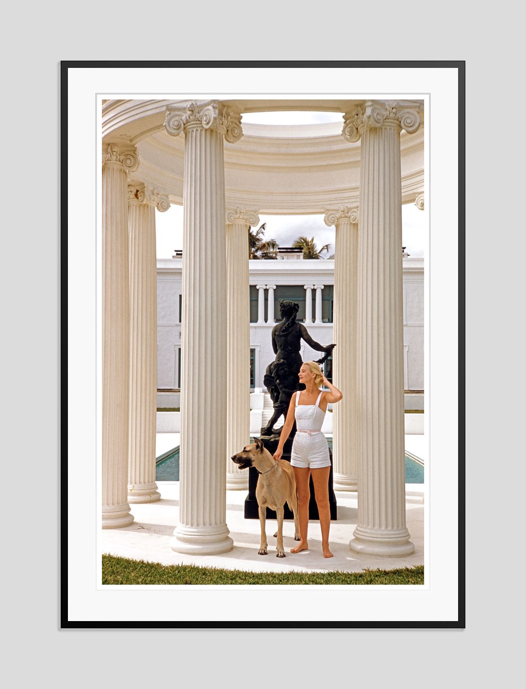 Slim Aarons 'C. Z. Guest' Archival Pigment Print Framed In Black photo furniture