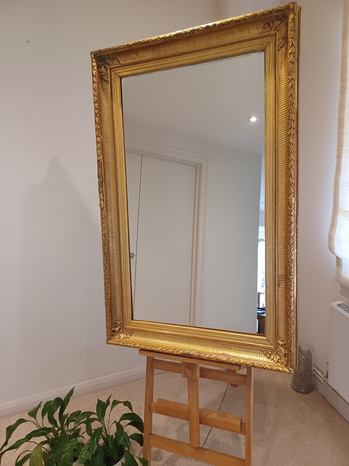 Antique French Louis XVI Giltwood Mirror