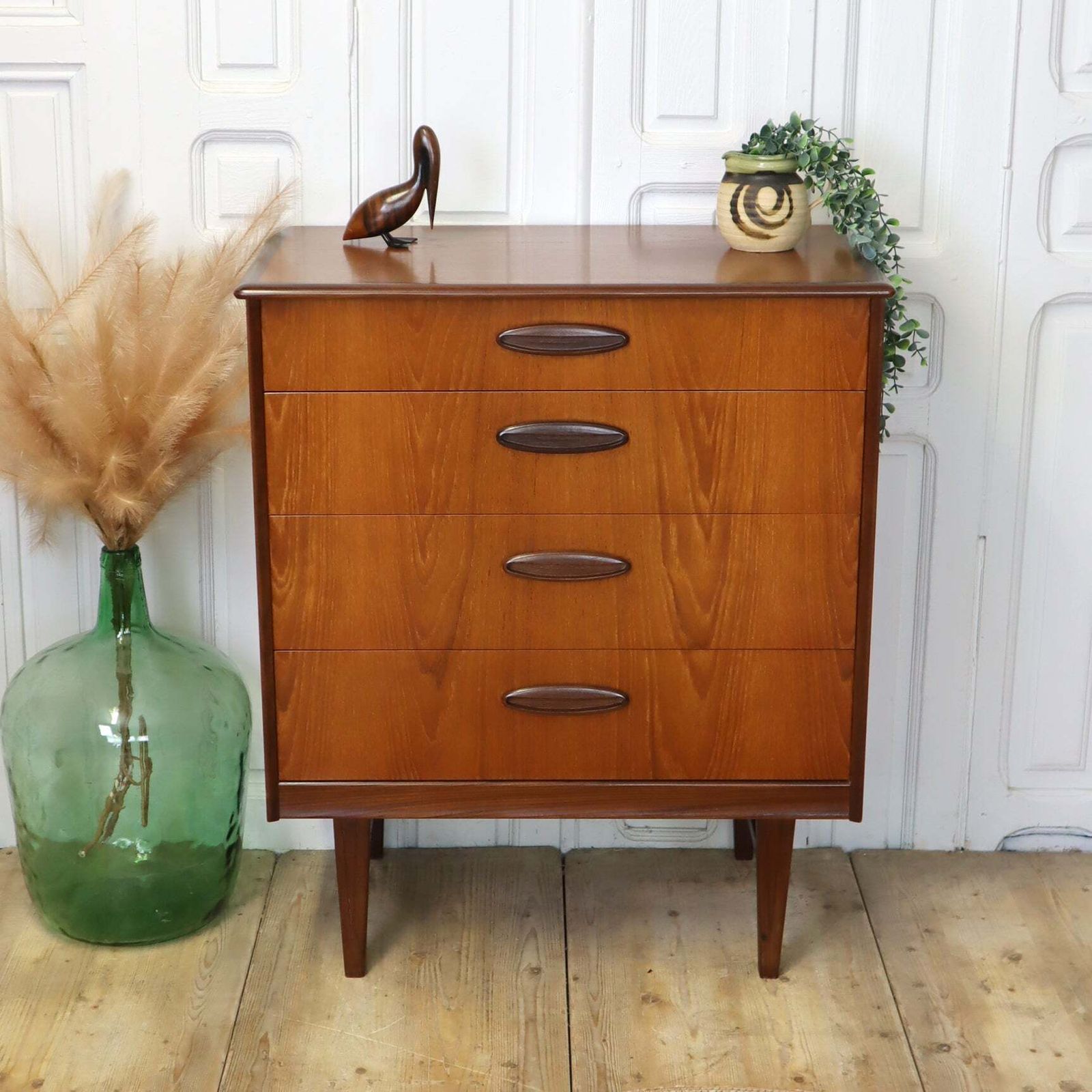 Mid Century Teak Chest Of Drawers photo furniture