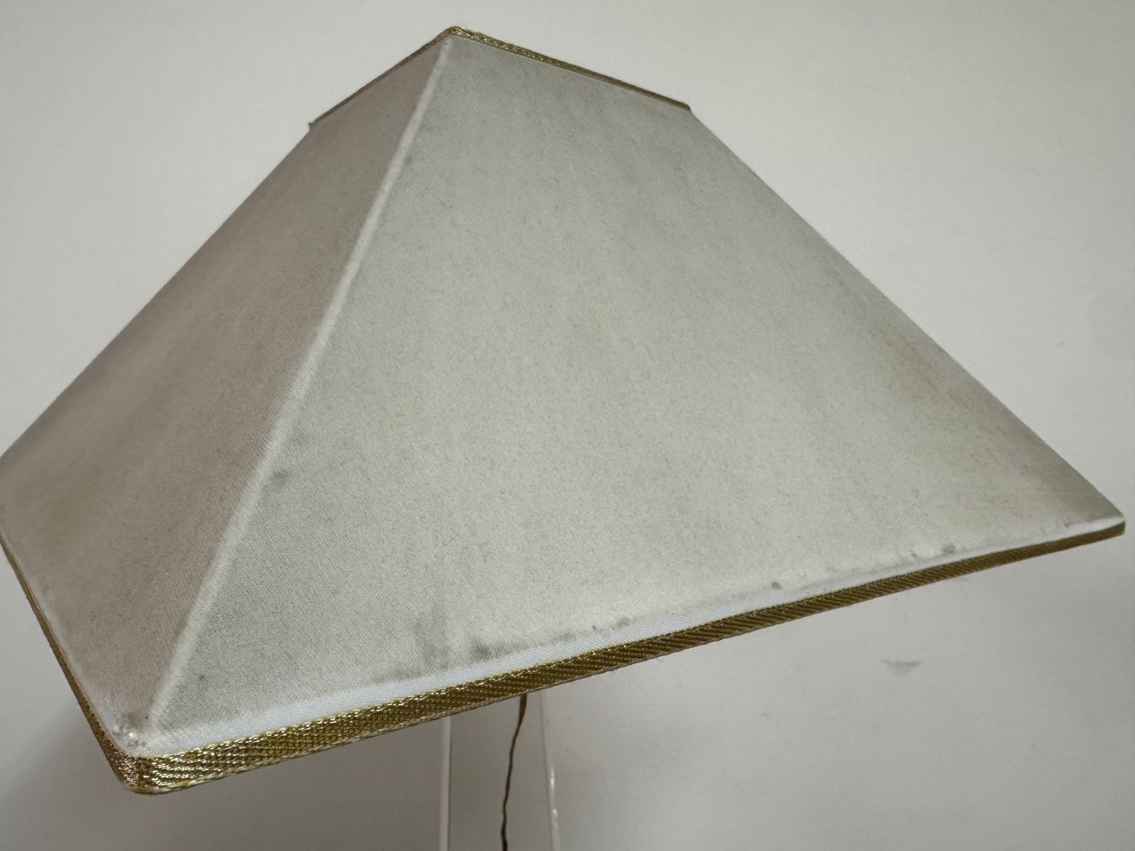 545.0 1970s Lucite And Brass Table Lamp In The Style Of Sandro Petti photo