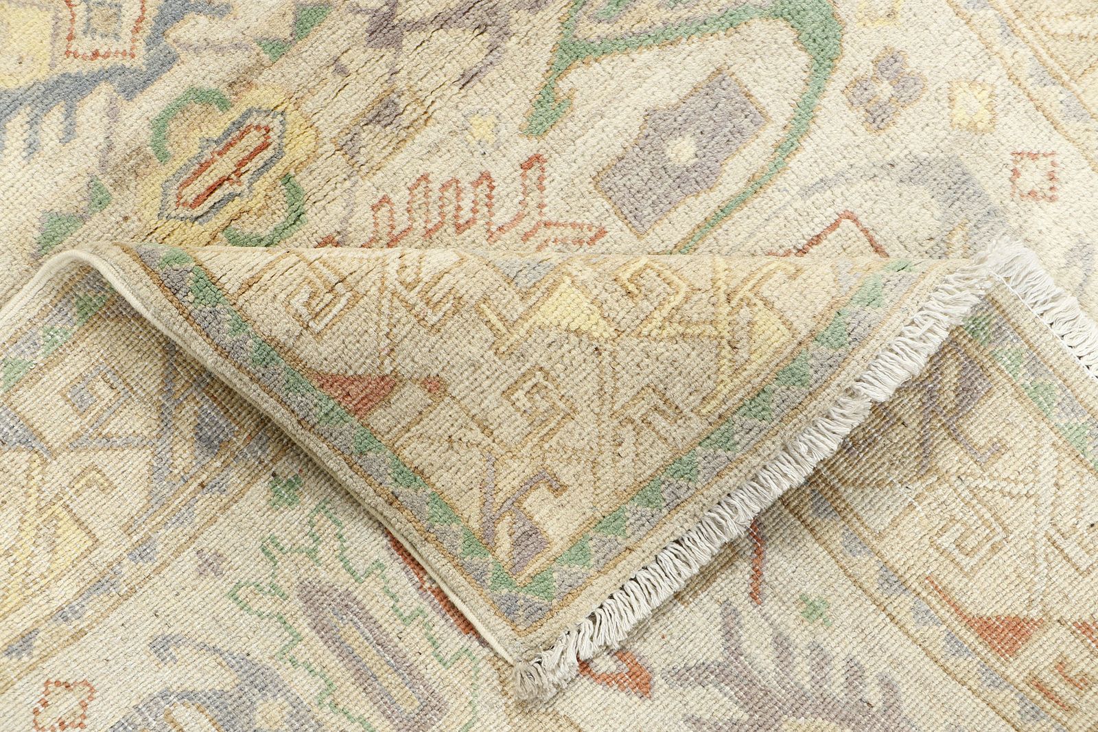 Modern Tribal Hand Knotted Wool Faded Oriental Small Accent Rug photo vinterior