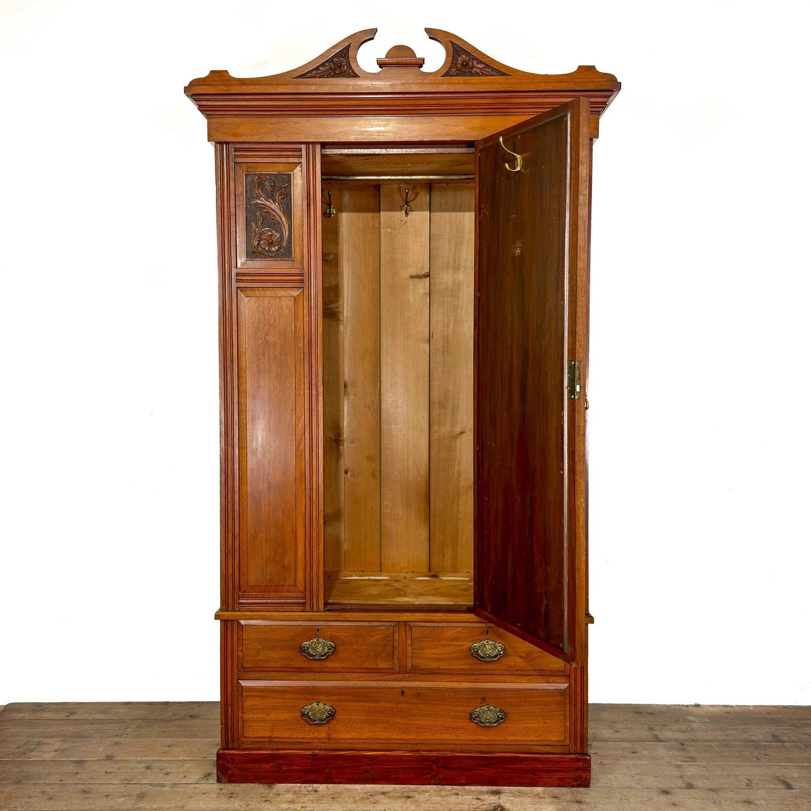 Antique Edwardian Walnut Wardrobe | Antique Wardrobe | Storage Cupboard | Antique Storage | Vintage Furniture photo for sale