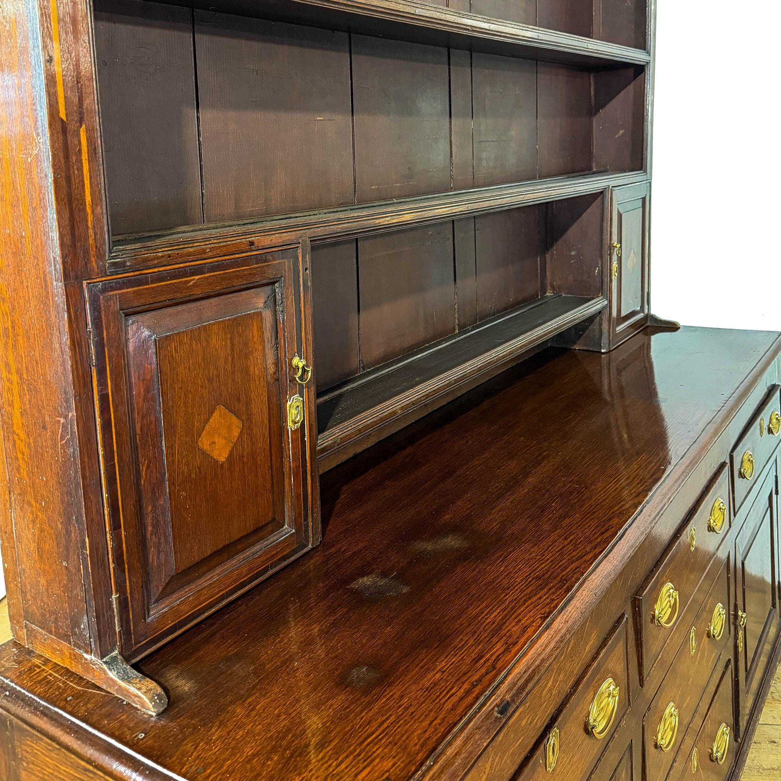 photo for sale Antique Georgian Oak Dresser | Welsh Dresser | Antique Oak Dresser | Kitchen Dresser | Welsh Furniture