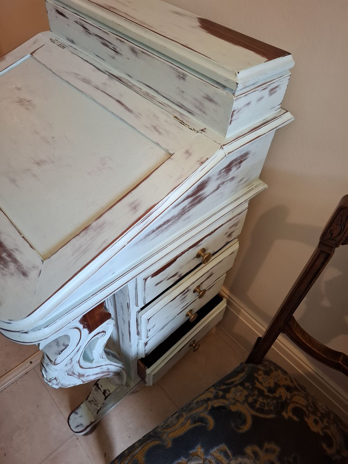 Retro Far Eastern Mahogany Davenport photo furniture