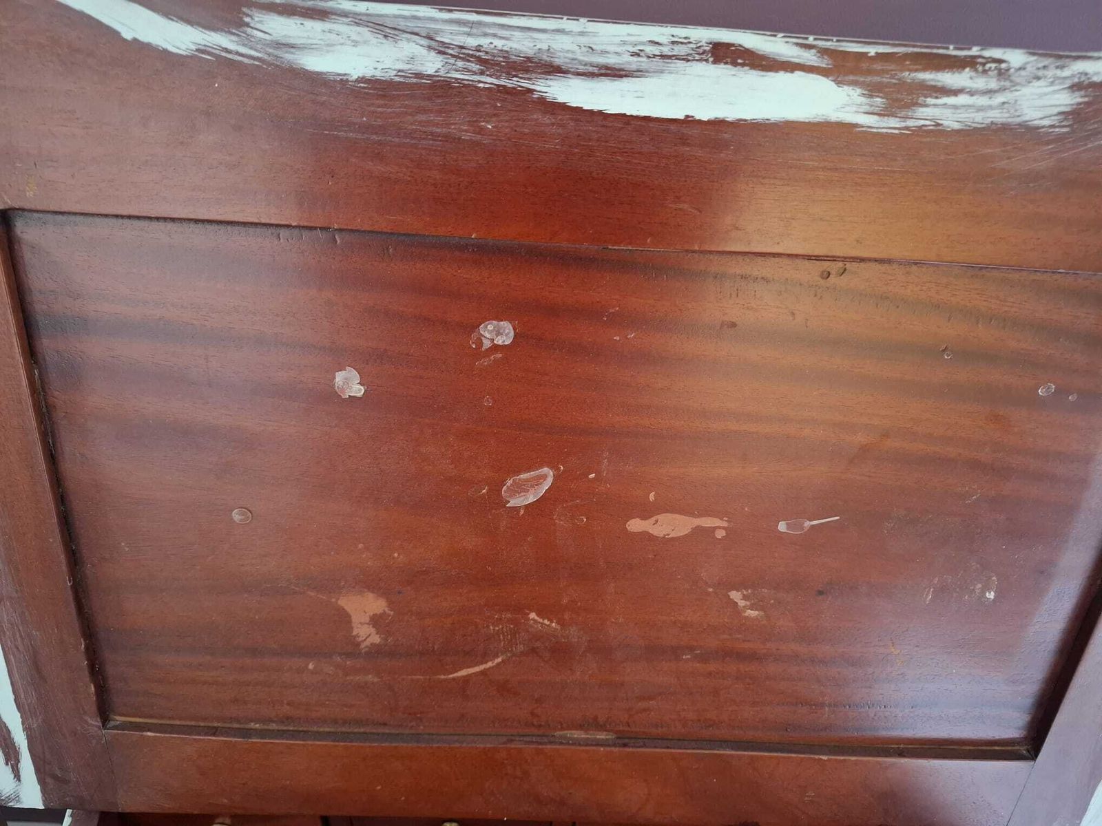 250.0 Retro Far Eastern Mahogany Davenport photo