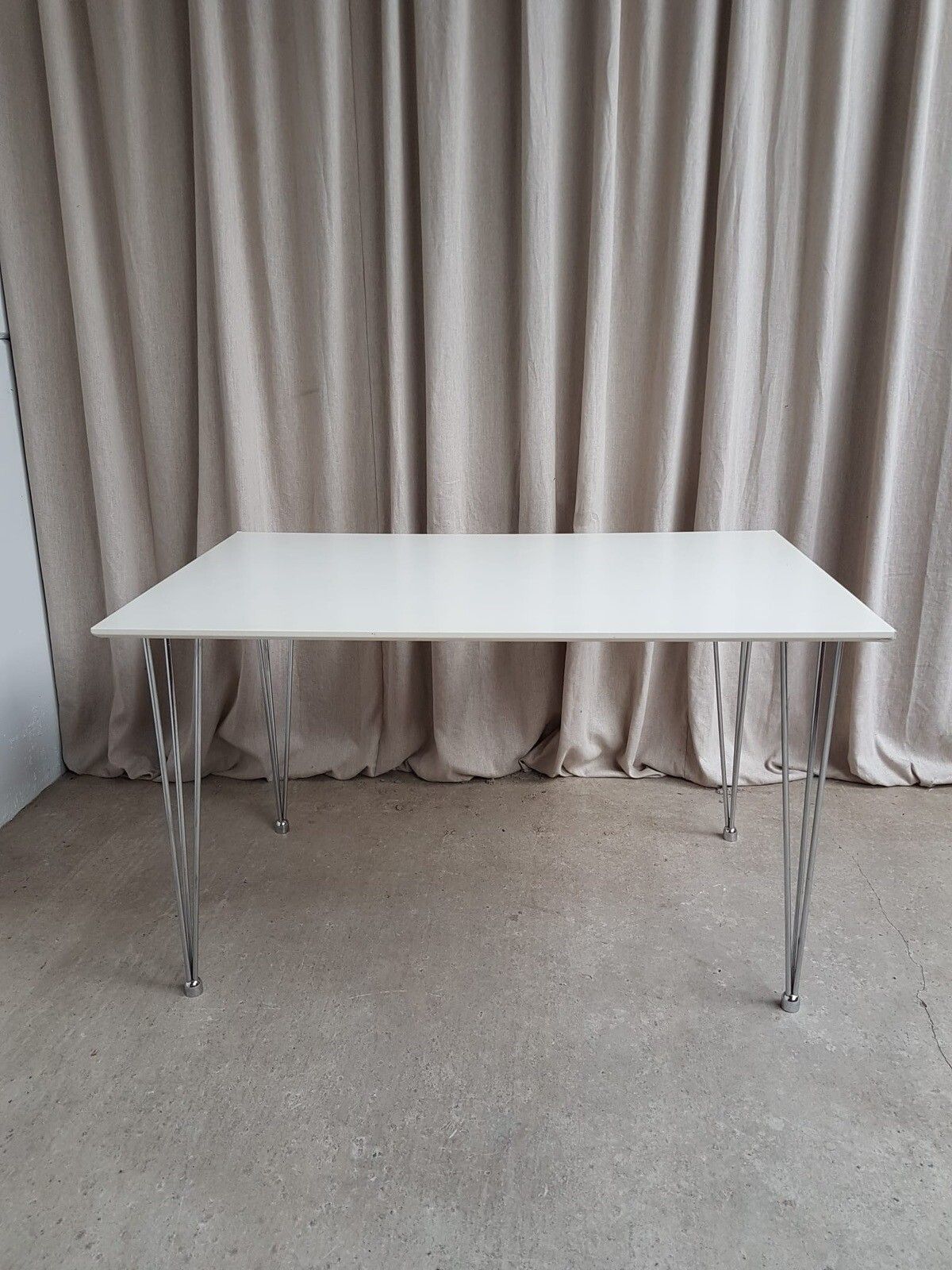 Vtg Late Mid Century Style Modernist Desk Dining Table Danish Scandi Retro R270 photo vintage