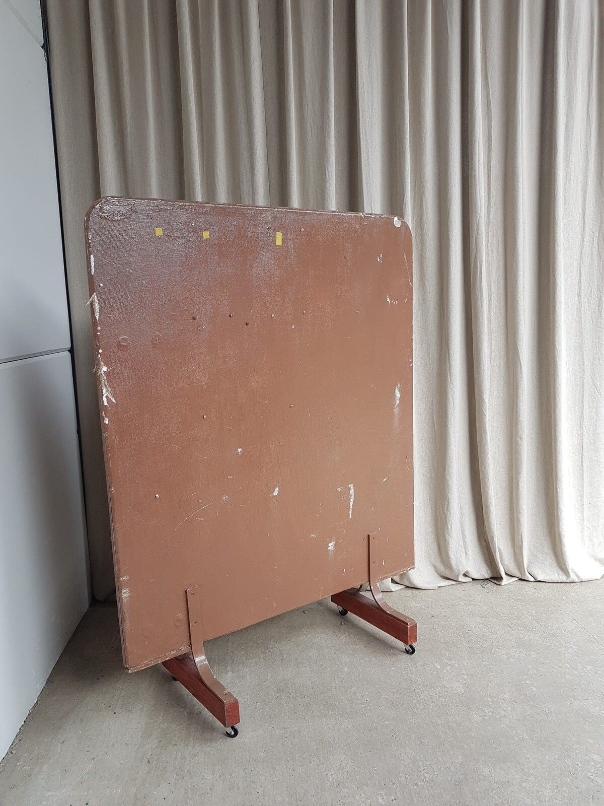 Vtg Mid Century Privacy Screen Room Divider Office Partition Changing Room R82 photo for sale