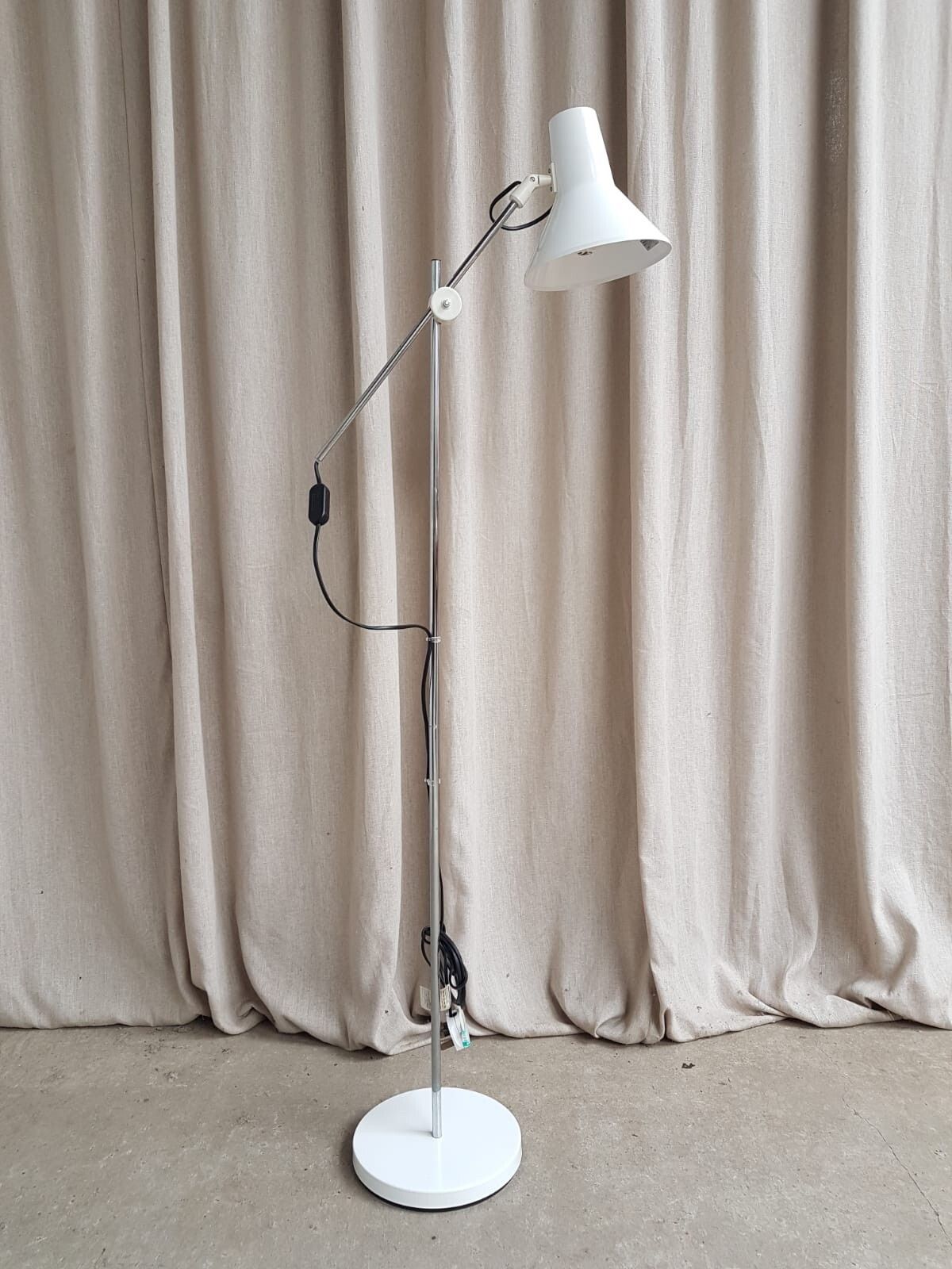 Vtg Late Mid Century 80s Ikea Spot Light Floor Lamp Scandi Fully Tested #396 photo furniture