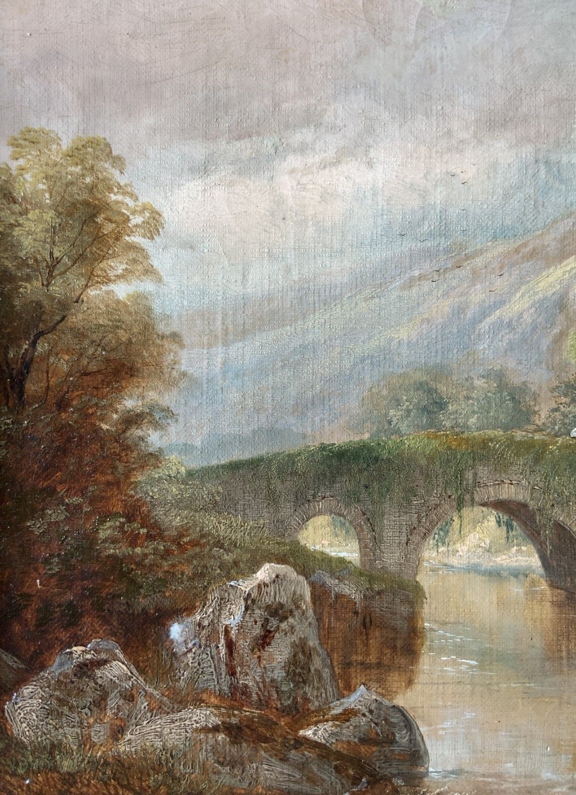 Near Bethesda, North Wales Original Signed 19th Century Landscape Oil Painting photo 289.0