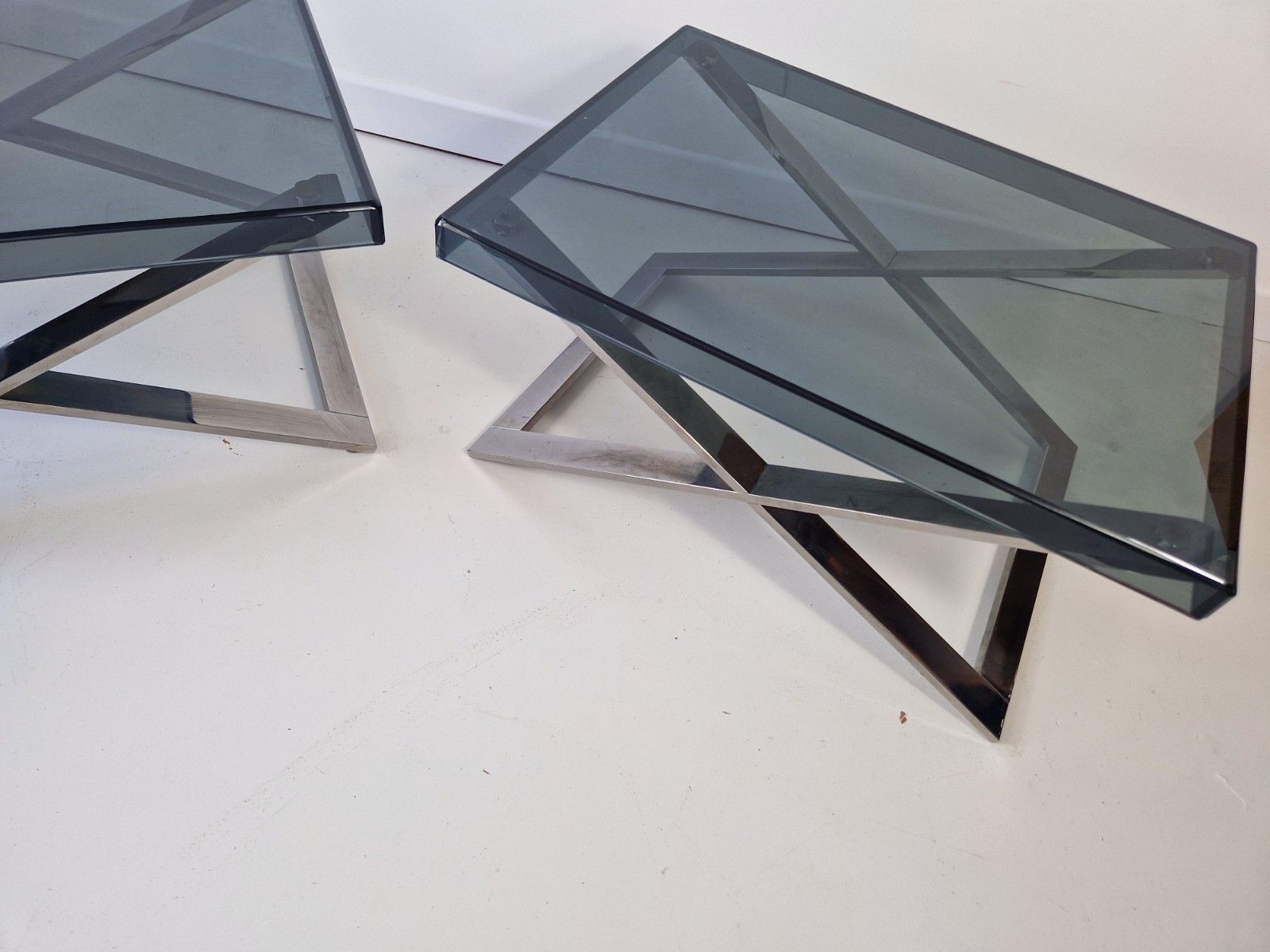 1970s Pair Of Poltrona Frau Aster X Side Tables – Jean Marie Massaud photo Furniture