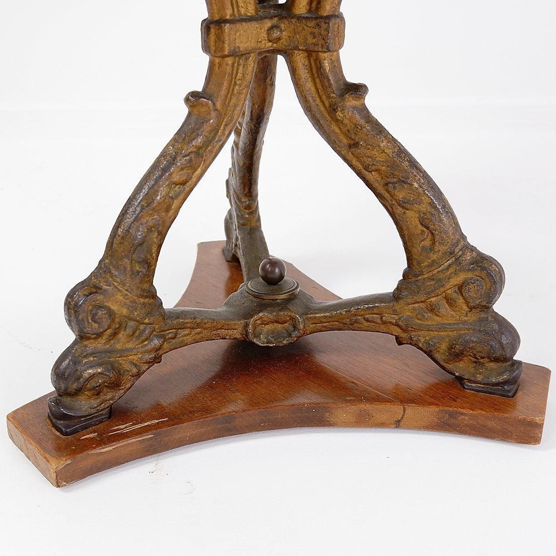 photo for sale 19th Century Black Stained Oak Liner Ship's Swivel Chair