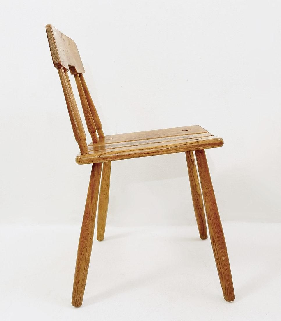 Pair Of Carl Gustav Boulogner Chairs Produced By Ab Bröderna Wigells Stolfabrik   Sweden 1960s. photo vinterior