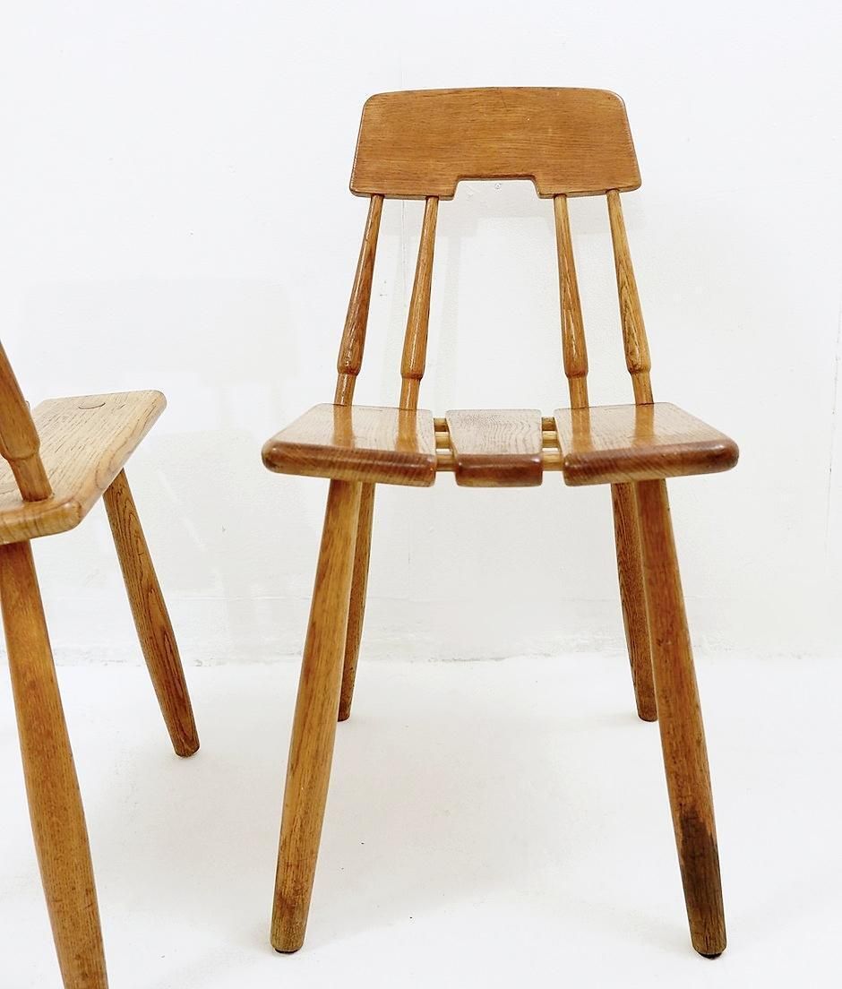 photo furniture Pair Of Carl Gustav Boulogner Chairs Produced By Ab Bröderna Wigells Stolfabrik   Sweden 1960s.