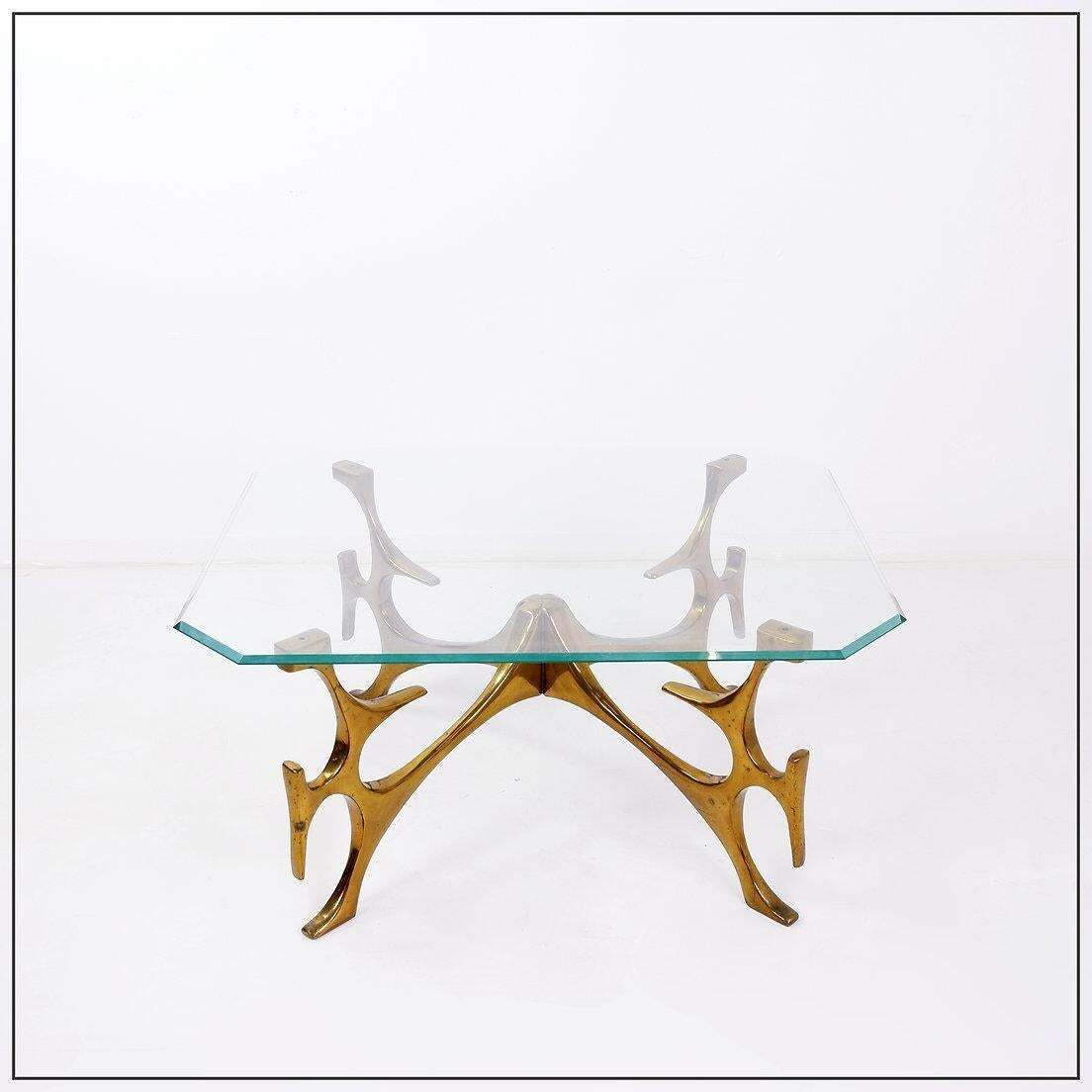 Sculptural Coffee Table In The Style Of Fred Brouard   Circa 1960s photo Furniture