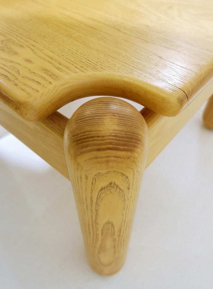 photo for sale Pair Of Mid Century Square Pine Coffee Tables In The Style Of Ilmari Tapiovaara