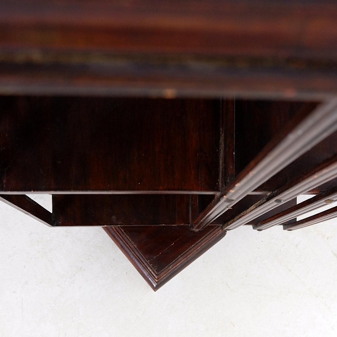 Vintage Sheraton Revival Hardwood & Revolving Bookcase Side End Table photo vintage