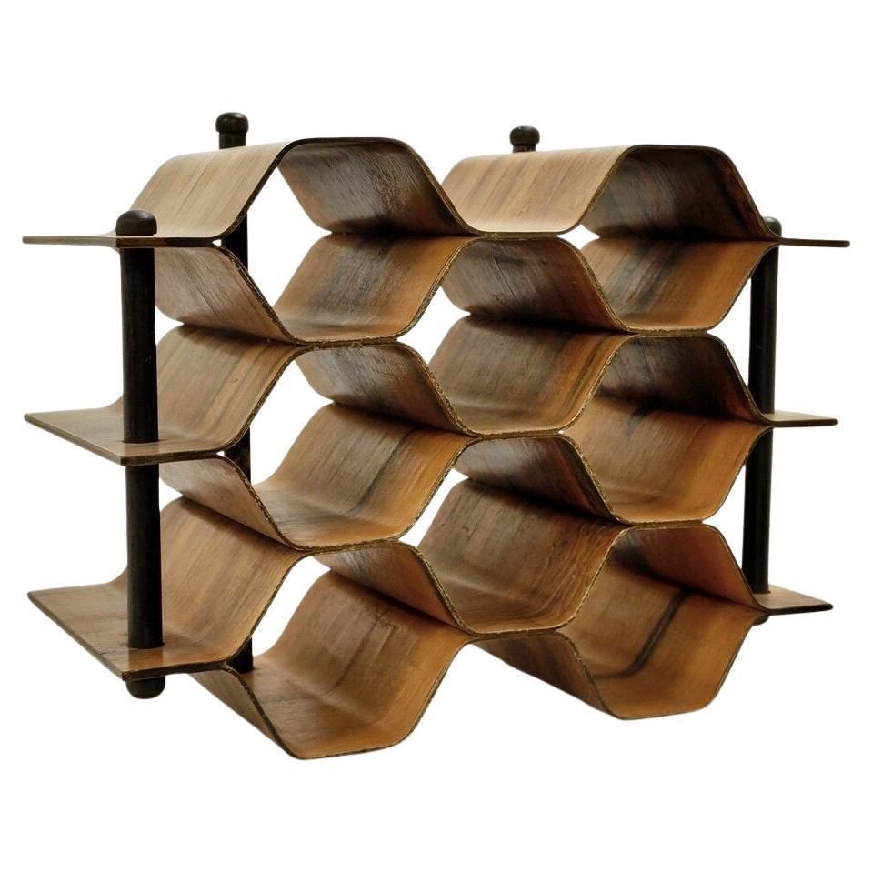 Torsten Johansson Wine Rack / Bottle Stand Produced By Ab Formträ, Sweden, 1950s