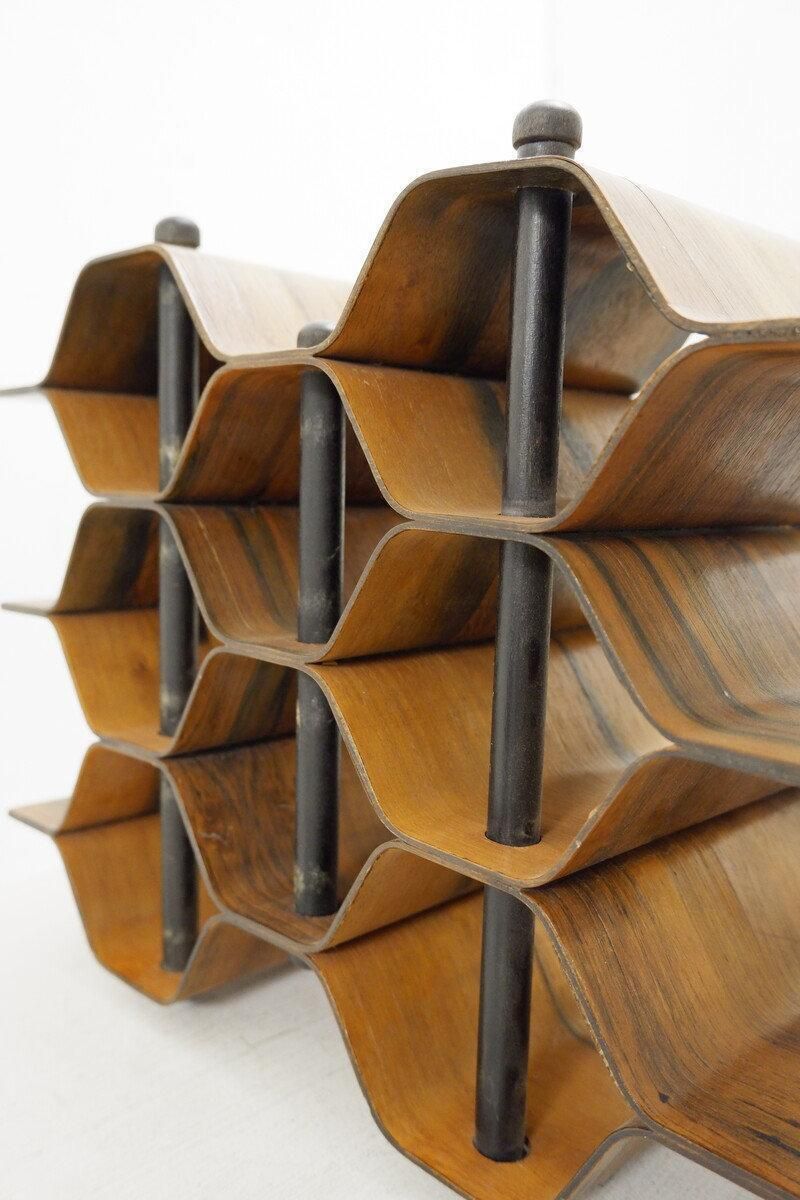 Furniture Torsten Johansson Wine Rack / Bottle Stand Produced By Ab Formträ, Sweden, 1950s photo