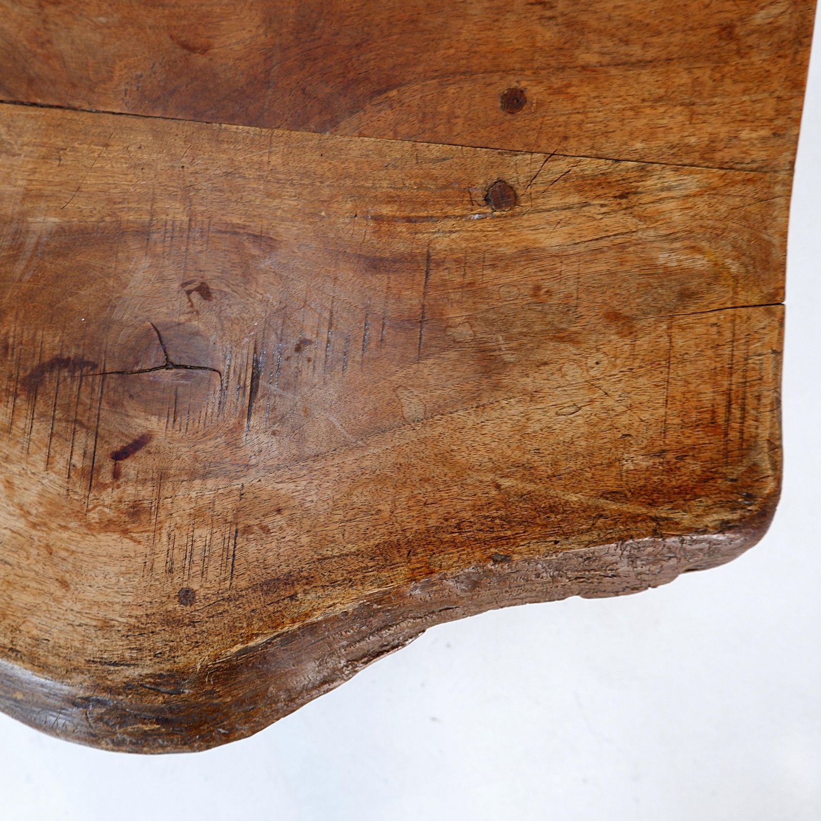Free Form Brutalist Coffee Table, Wood, Wabi Sabi Style, Circa 1960 photo vinterior