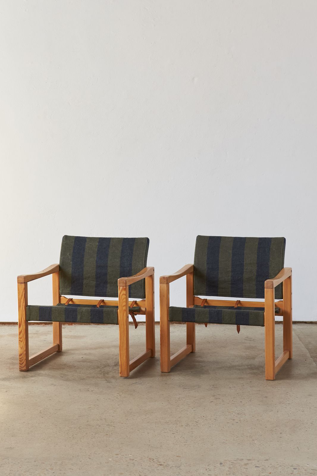 Pair Of Wood And Canvas Safari Chairs By Karin Mobring, C1970 photo 2340.0