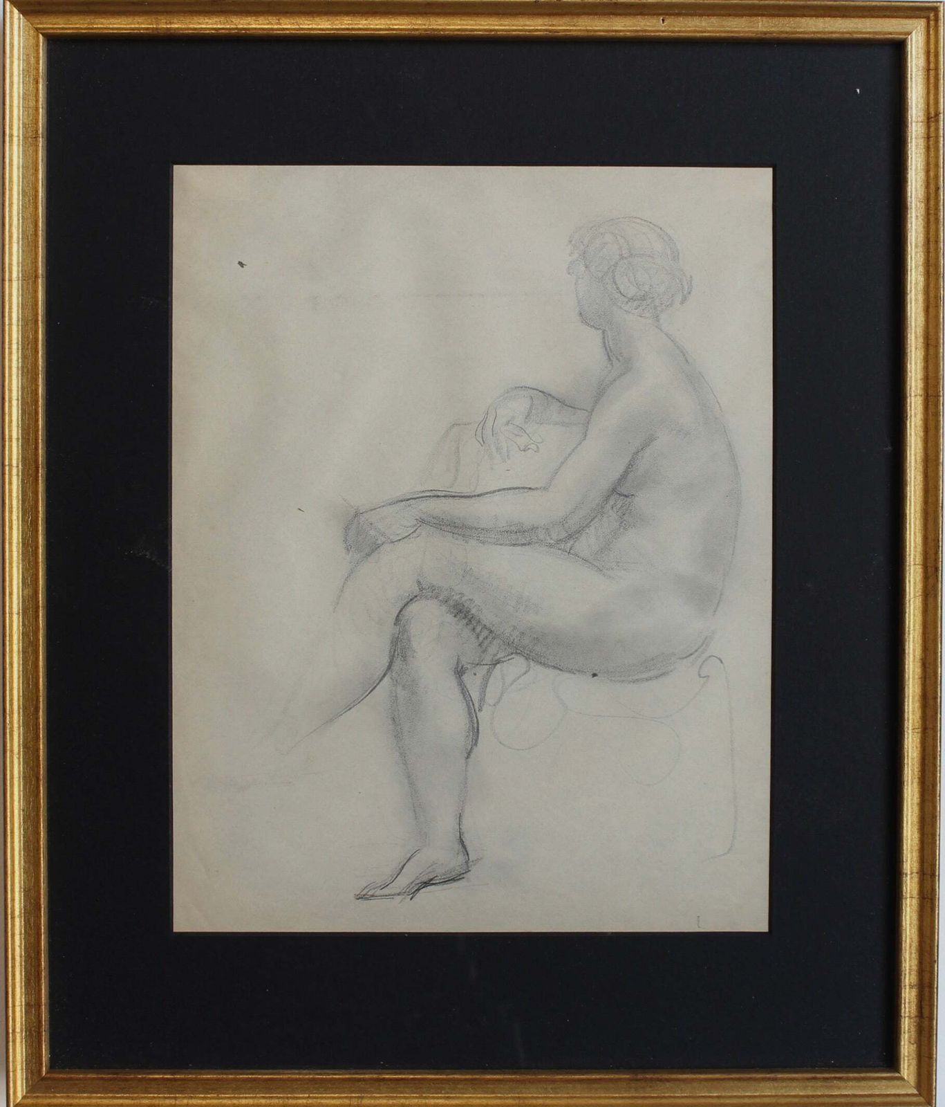 'Portrait Of Seated Nude' By Guillaume Dulac (Circa 1920s)