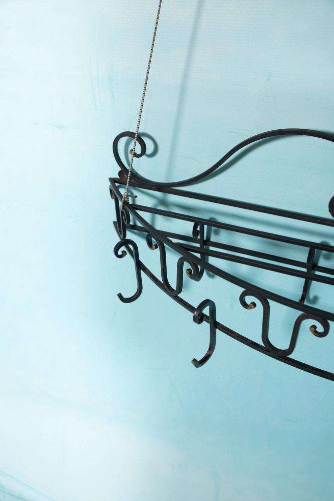 Brutalist French Coat Rack Wrought Iron, Iron Vintage Coat Rack photo buy