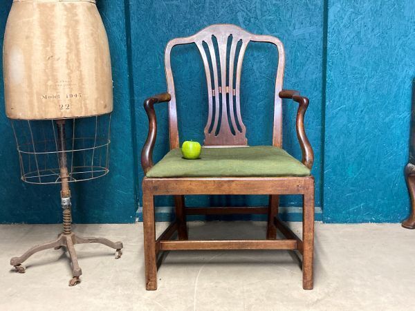 A Good Sound Antique Country House Elbow Chair