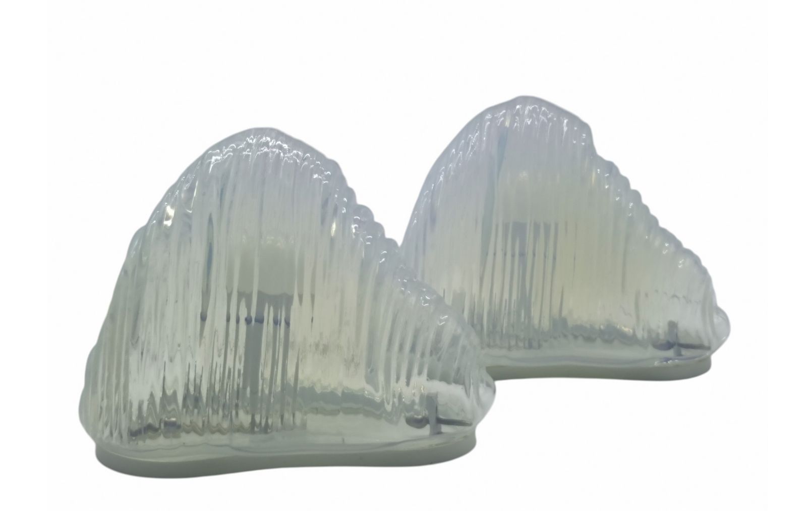Carlo Nason Coppia Di Lampade Da Tavolo Lt301 Mod. "Iceberg" 1960/70