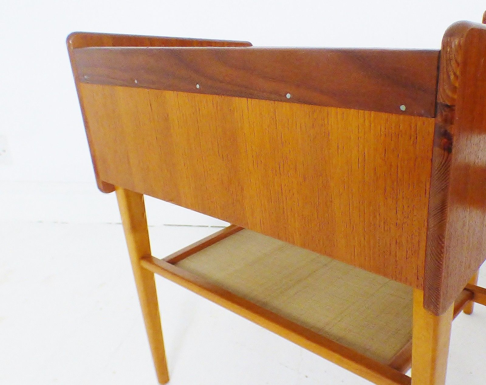 photo furniture Stunning Pair Vintage Danish Teak  Olholm Mobelfabrik Bedside Chests Tables