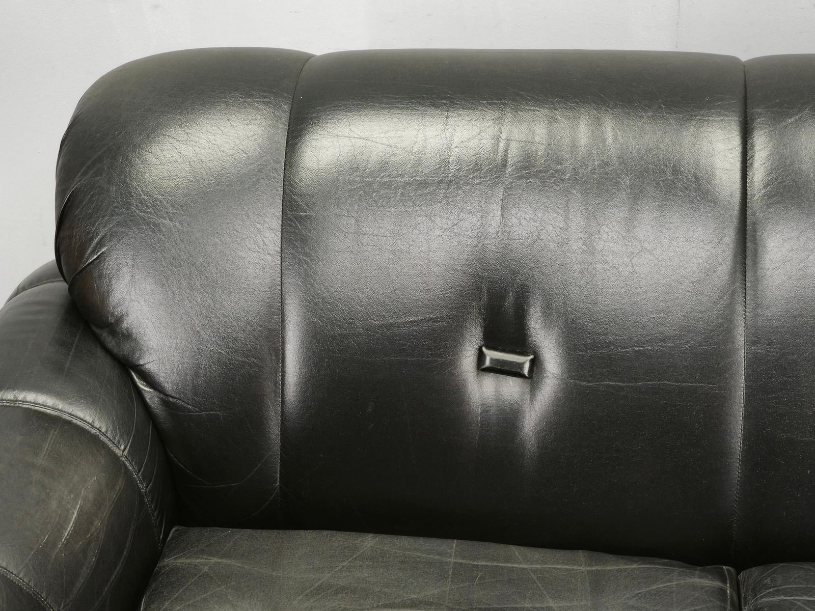 1970s Italian Two Seat Sofa By Adriano Piazzesi In Chrome And Leatherette photo buy