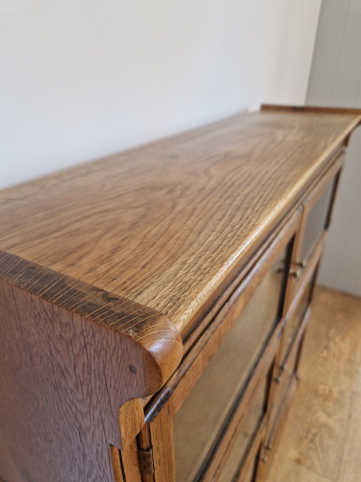 Refurbished Vintage Minty Limited Oak Barrister Bookcase | 3 Tier Library Unit photo 450.0