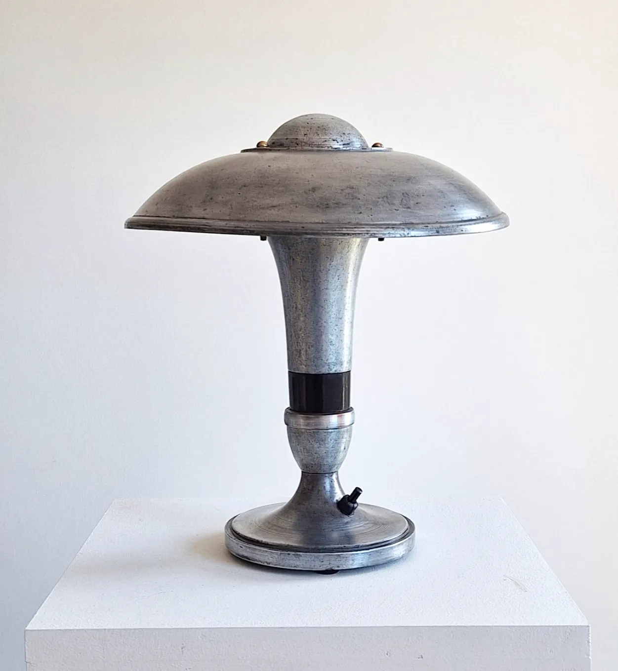 Modernist Art Deco Mushroom Lamp, France Circa 1930