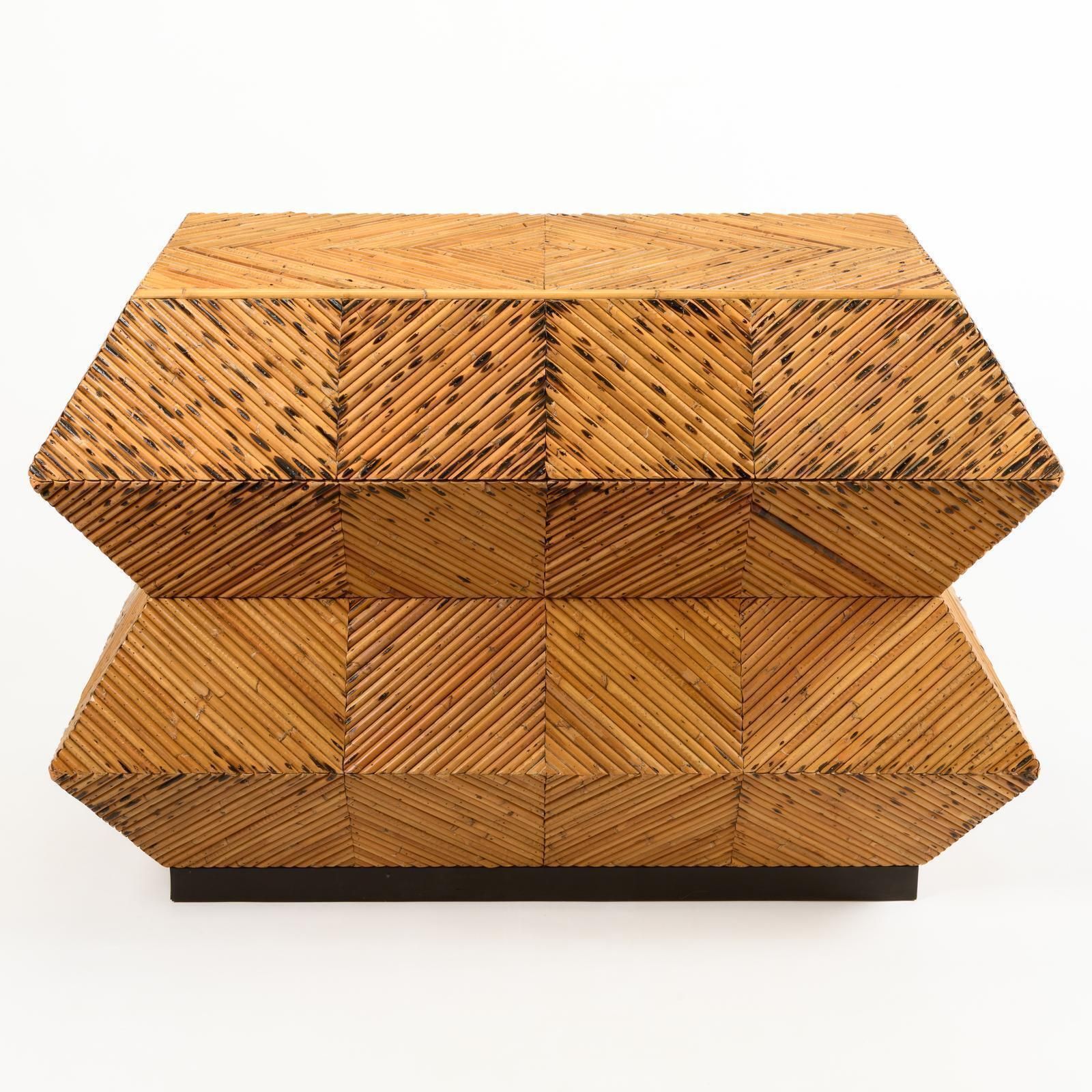 Vivai Del Sud, Italy, Sculptural Bamboo Chest photo for sale