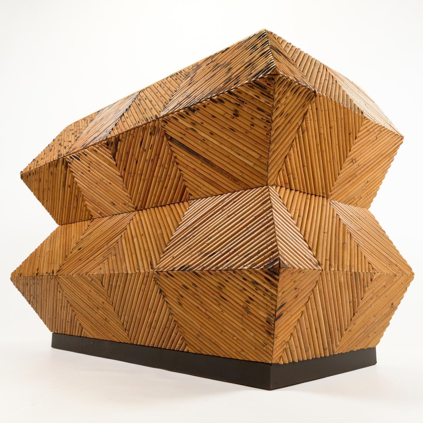 Vivai Del Sud, Italy, Sculptural Bamboo Chest