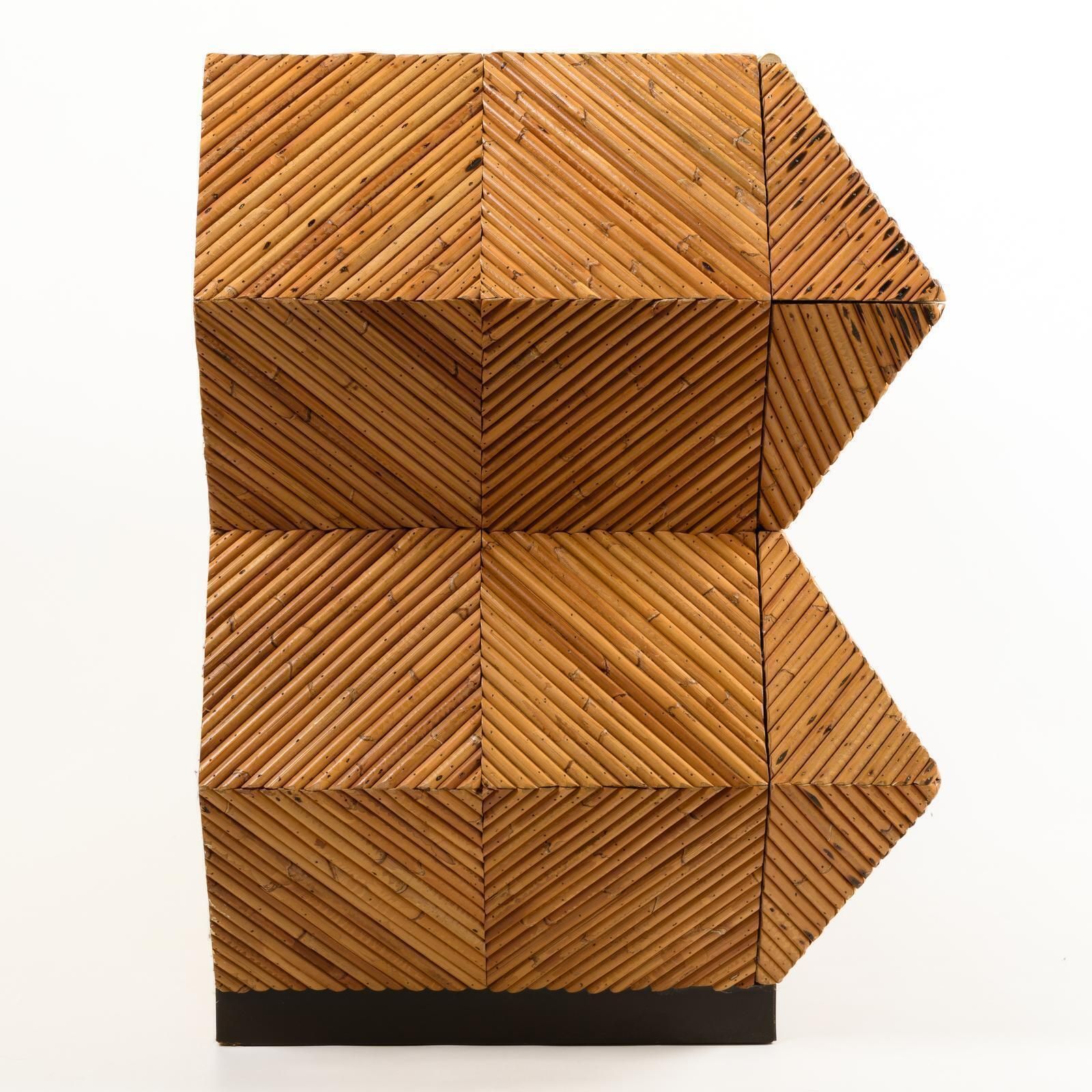 Furniture Vivai Del Sud, Italy, Sculptural Bamboo Chest photo