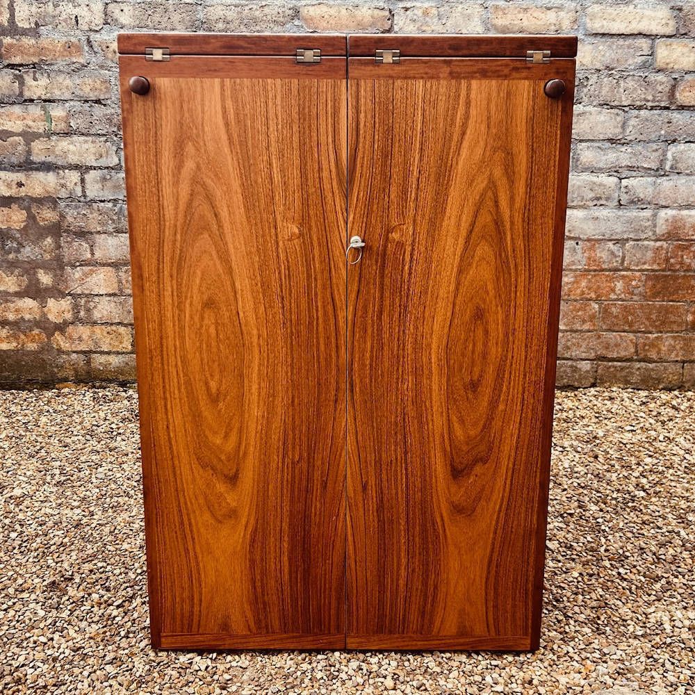 Reno Wahl Iversen For Dyrlund Captain’s Bar In Rosewood, Denmark, 1960s photo furniture