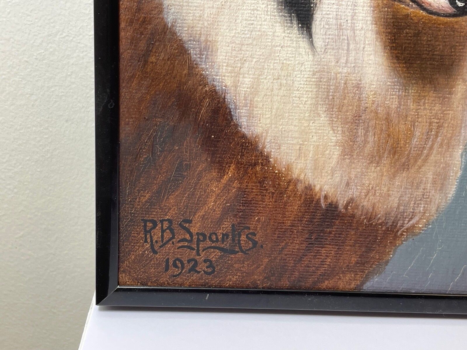 photo furniture Oil Painting Portrait Scottish Rough Collie Dogs Follower Benedict Angell Hyland
