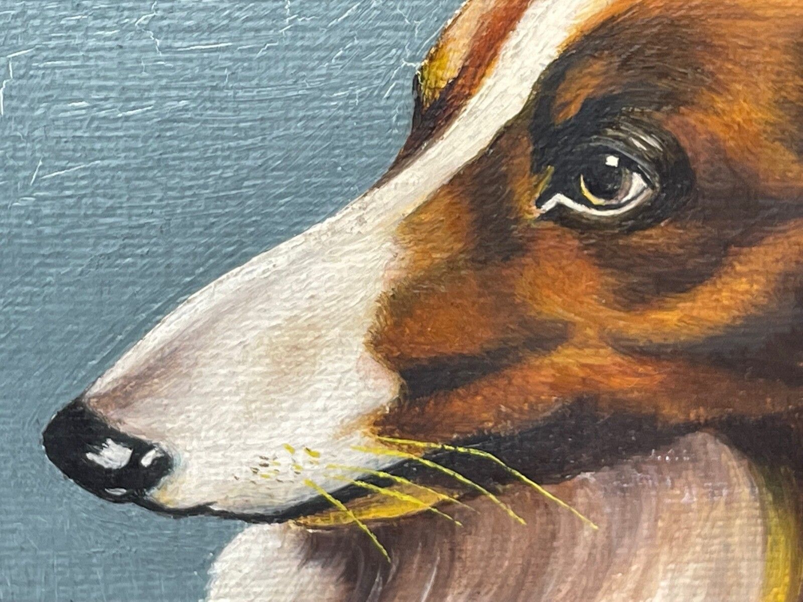 photo buy Oil Painting Portrait Scottish Rough Collie Dogs Follower Benedict Angell Hyland