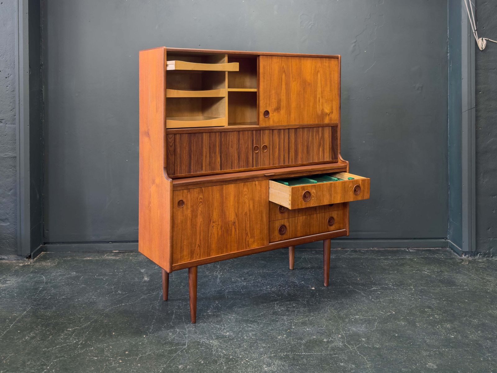 Johannes Andersen Teak High Sideboard For Oy Wilh. Schauman photo 1700.0