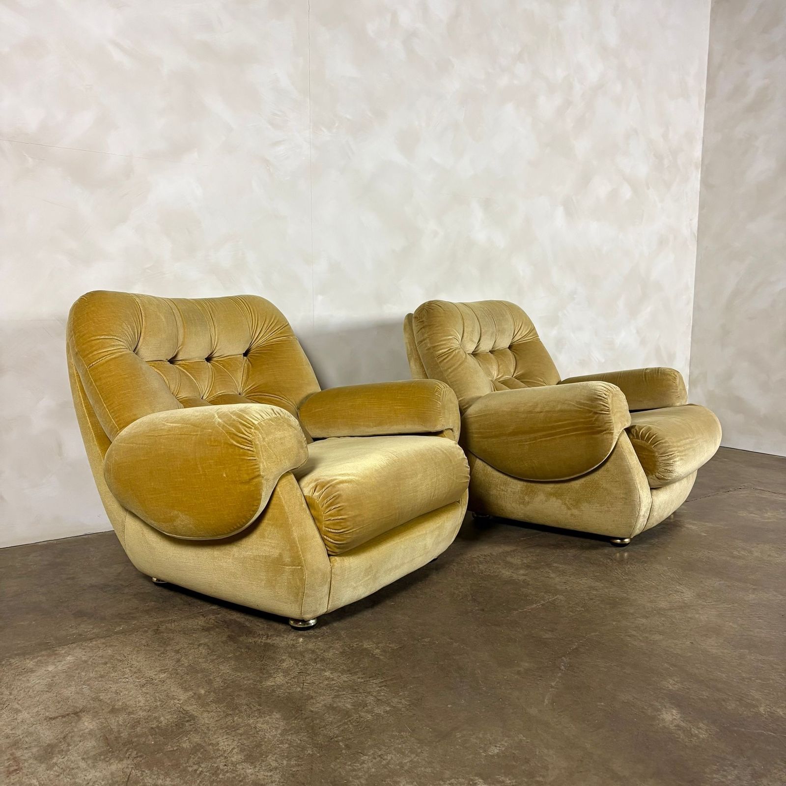 Mid Century G Plan Georgina Armchair Yellow Velvet Retro Mcm photo Furniture