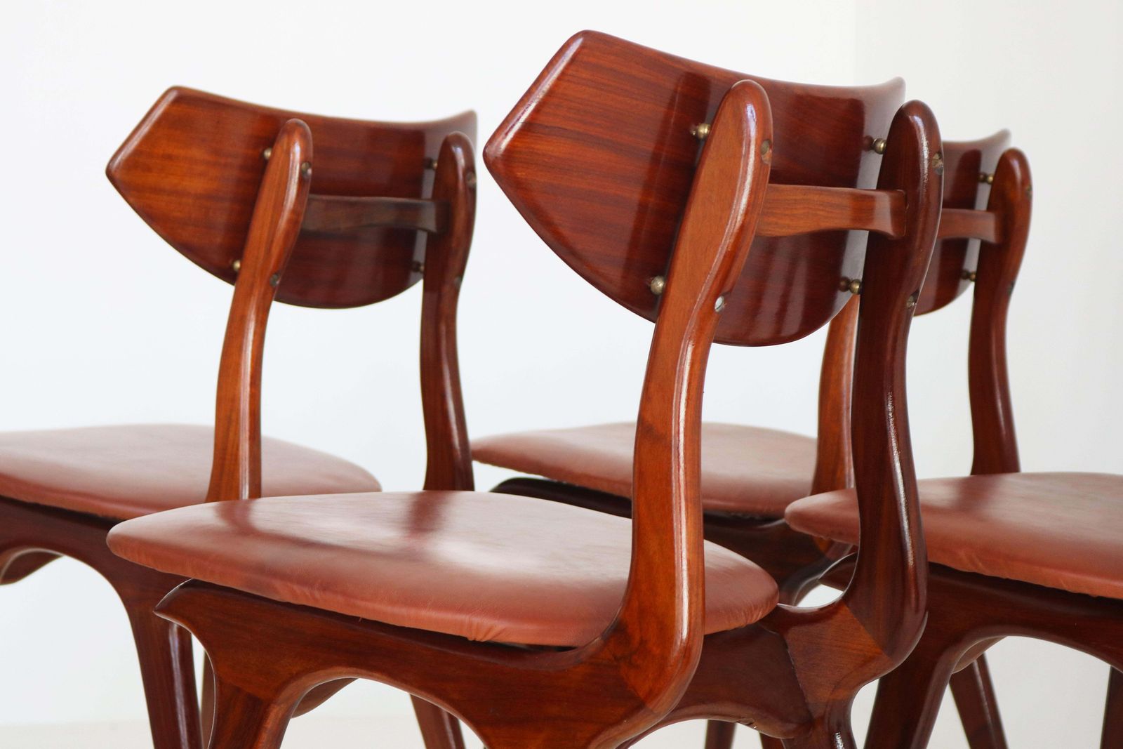 Furniture Set Of 4 Dutch Design Dining Chairs By Louis Van Teeffelen For Awa 1960 Teak photo