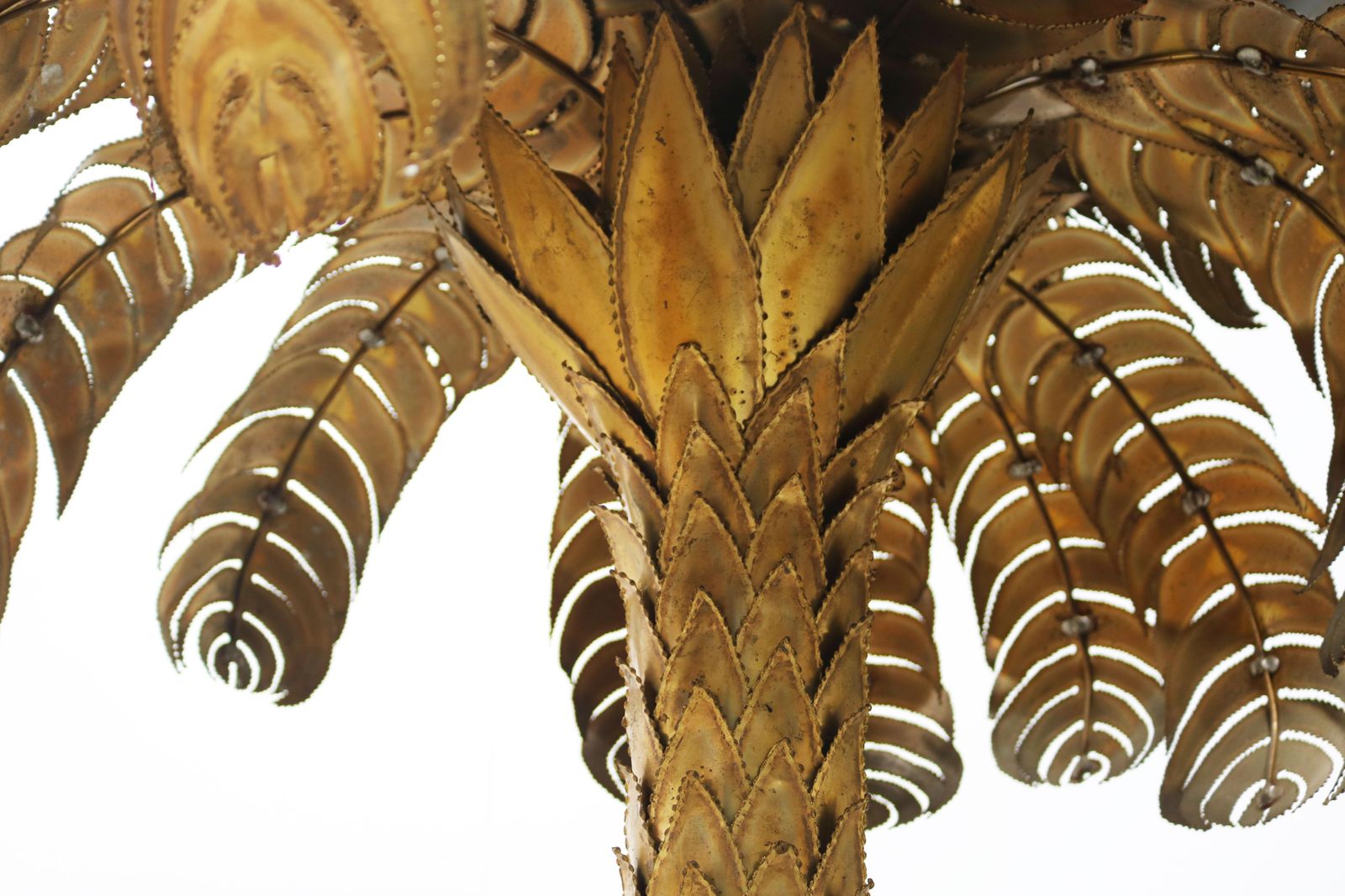 Large 195cm Palm Floor Lamp By Christian Techoueyres For Maison Jansen 1970 photo buy