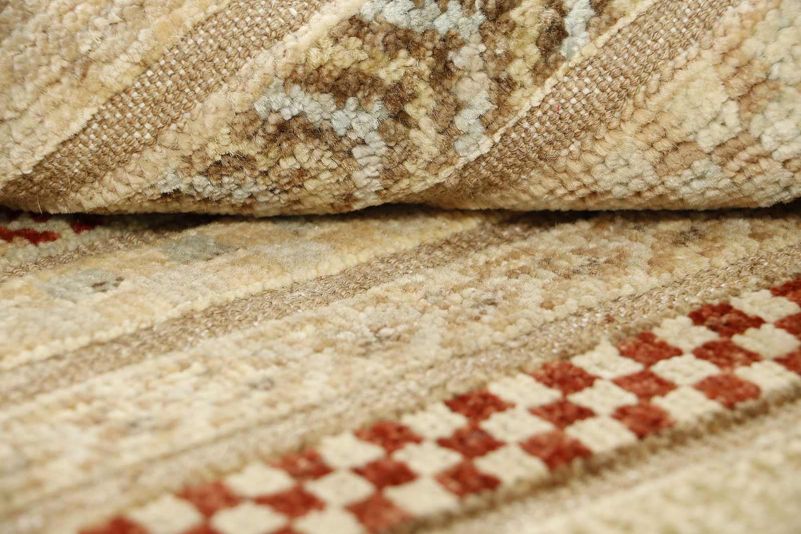 Modern Afghaans Gabbeh gestreept tribaal Khorjin stijl vloerkleed photo 228.0