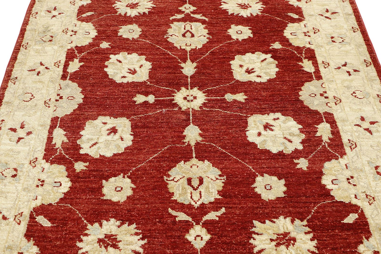 Fijn Agra Medallion Bloemen Vloerkleed, Traditioneel Handgeknoopt 100 x 145 cm photo for sale
