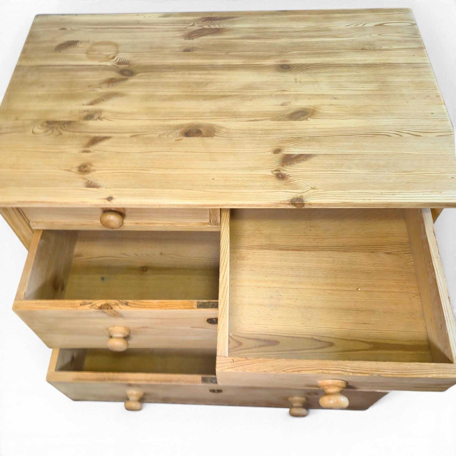 Furniture Vintage Victorian Pine Chest Of Drawers – Antique Rustic Stripped Pine Chest C1900 photo