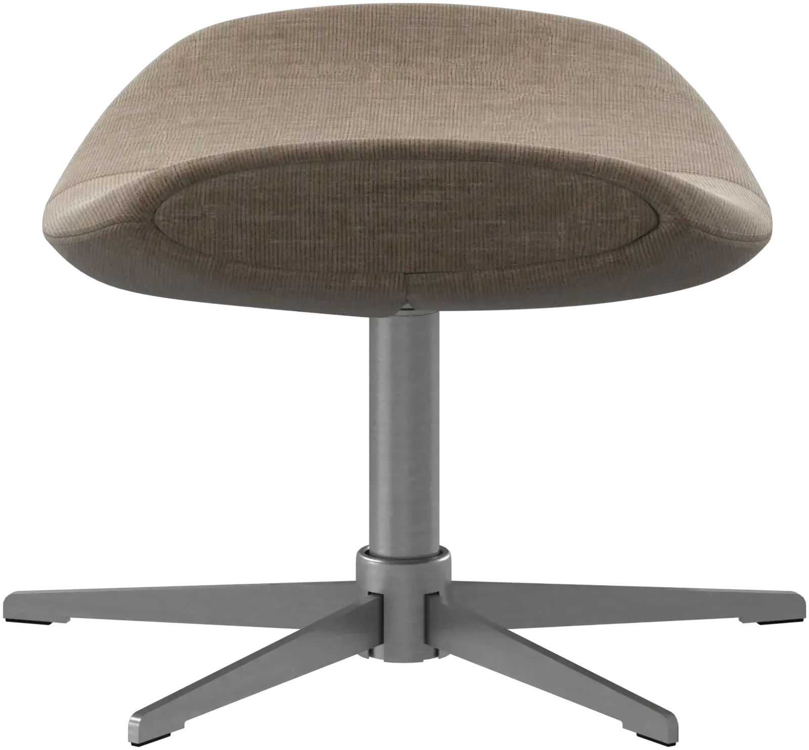 photo furniture Brand New Designer Imola Swivel Lounge Chair & Footstool Matching Pair (Sand Napoli Fabric)